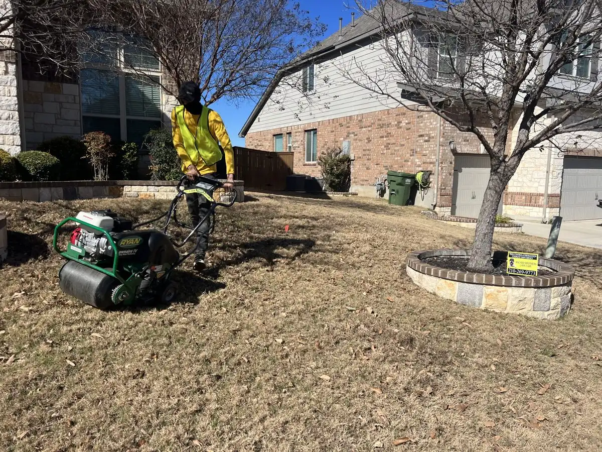 Core Aeration and Fall Feeding: Giving Your San Antonio Lawn a Fresh Start